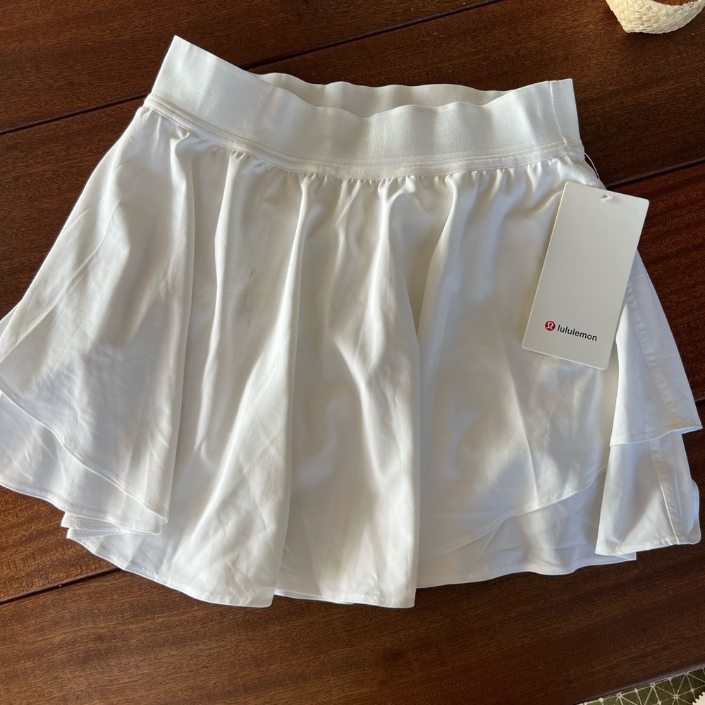 Lulu Lemon white Tennis skirt